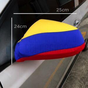 Forro para Espejo de Carro Bandera Colombia (Par)